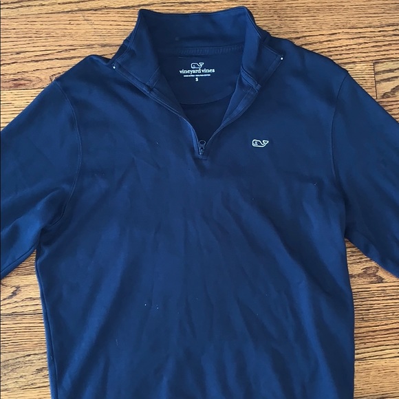Men’s Vineyard Vines Navy 1/4 zip - Picture 1 of 5